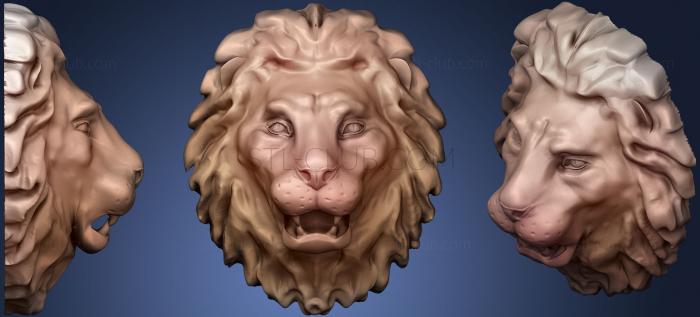 3D model Lion Head (STL)